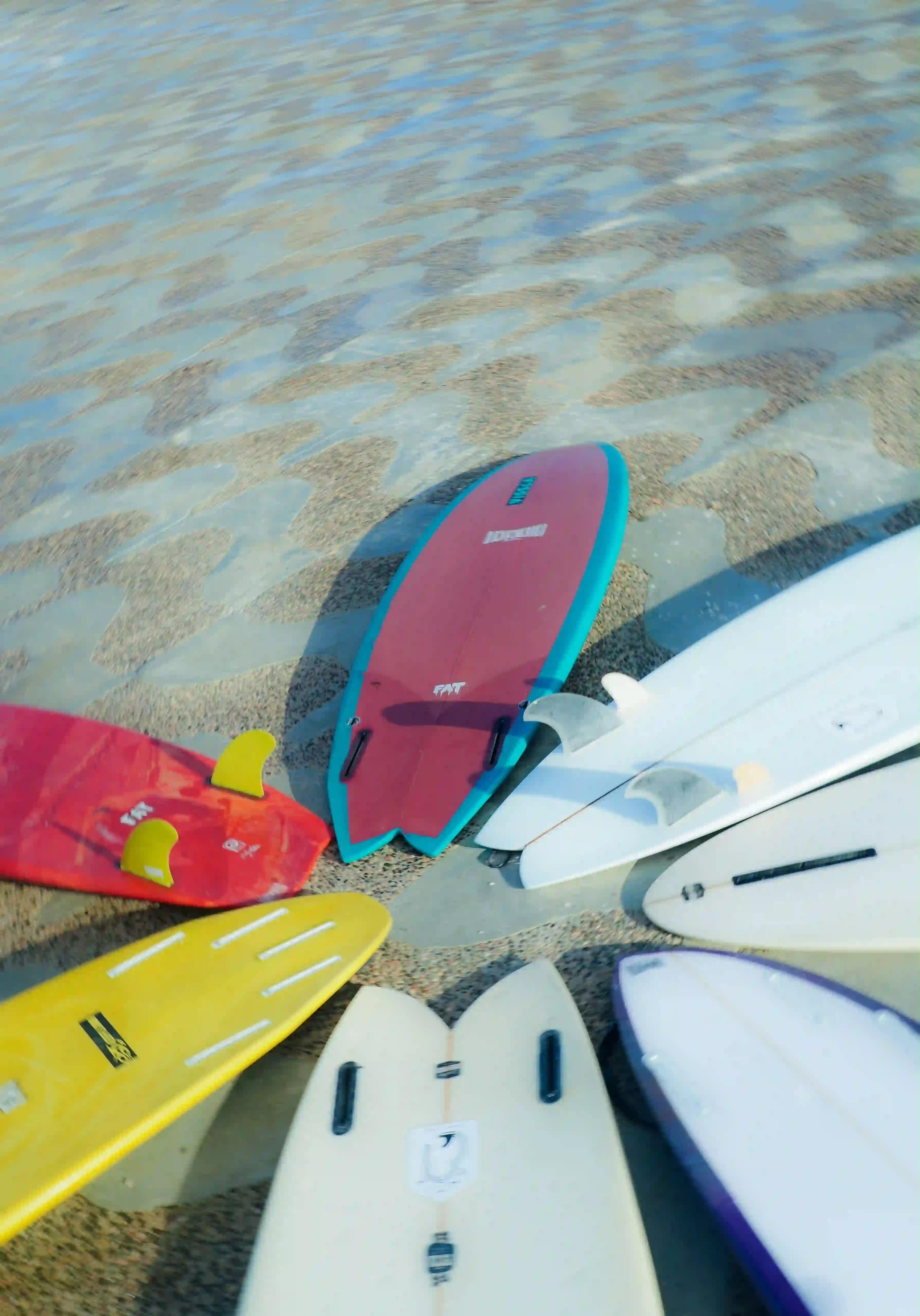 Surf equipment at the club